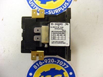 <B>Square D - </B>8910 DP11V02 Definite Purpose Contactor